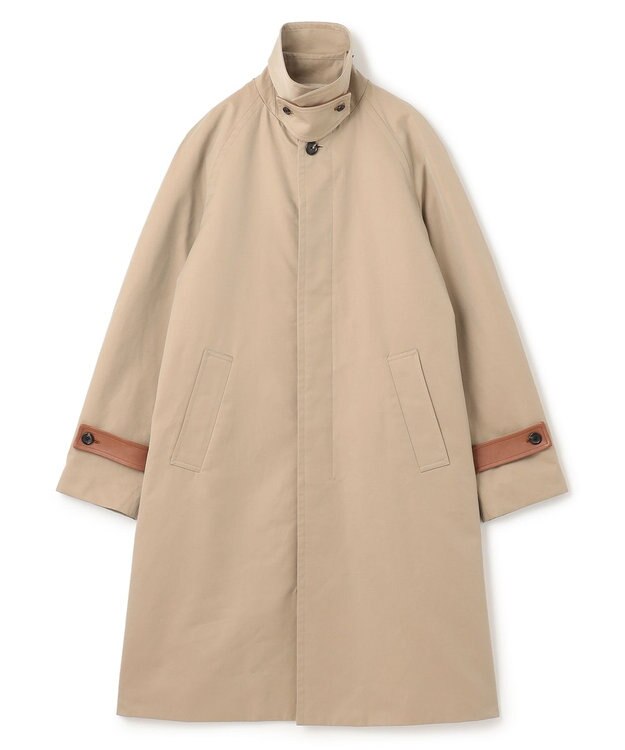 JOSEPH HOMME コットンシルクギャバジン　ステンカラーコート ベージュ系