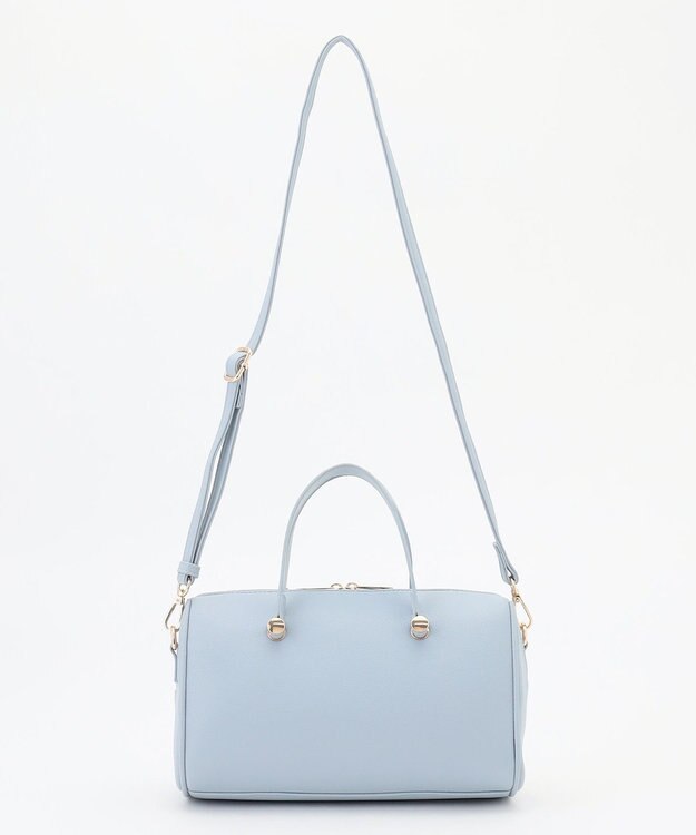 ANY SIS 【2WAY】メタルアクセント ボストンバッグ ライトブルー