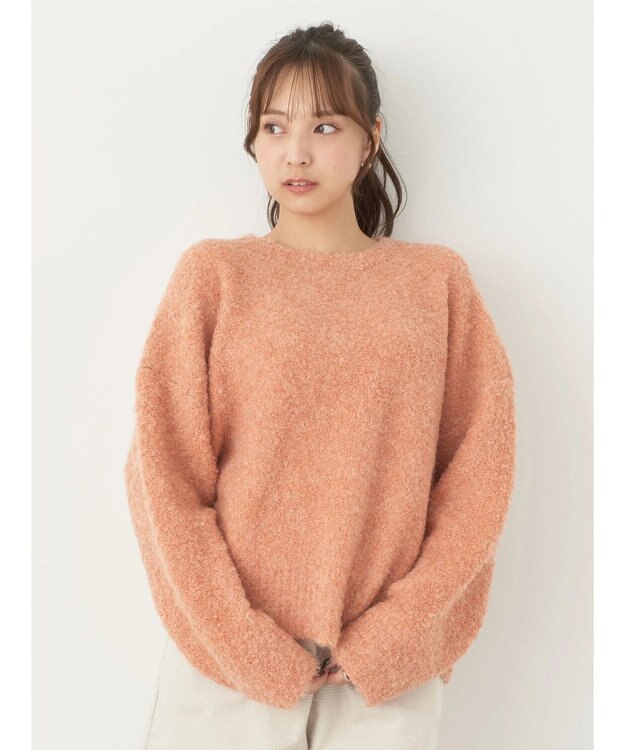 earth music&ecology ブークレプルオーバー Orange