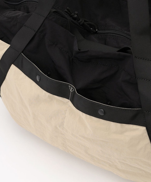 LA BAGAGERIE 【MONICA】ダブルハンドル　パッカブルビッグバッグ ベージュ