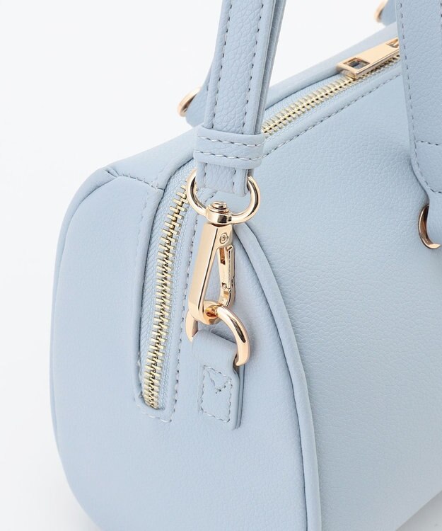 ANY SIS 【2WAY】メタルアクセント ボストンバッグ ライトブルー