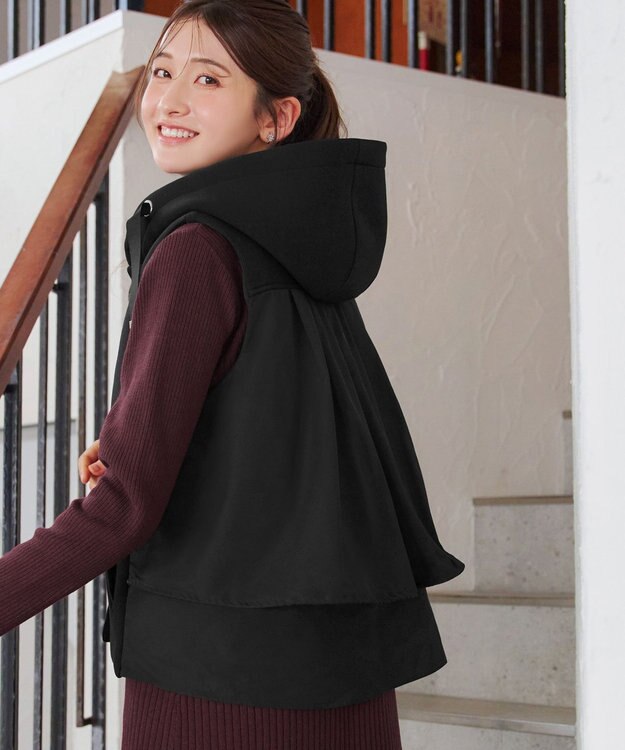 Tiaclasse ダンボールバックフレアベスト ブラック