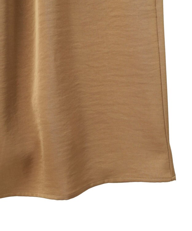 AMERICAN HOLIC タックサテンキャミワンピース Camel