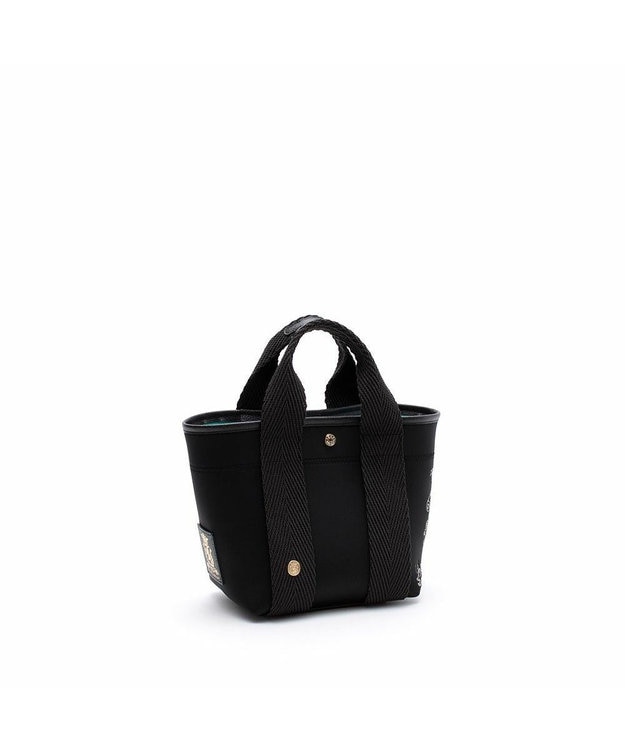 A.D.M.J. 【魔法の様に軽い】マジックライト/イタリアンファブリックステッチ刺しゅうデイリートートS ブラック