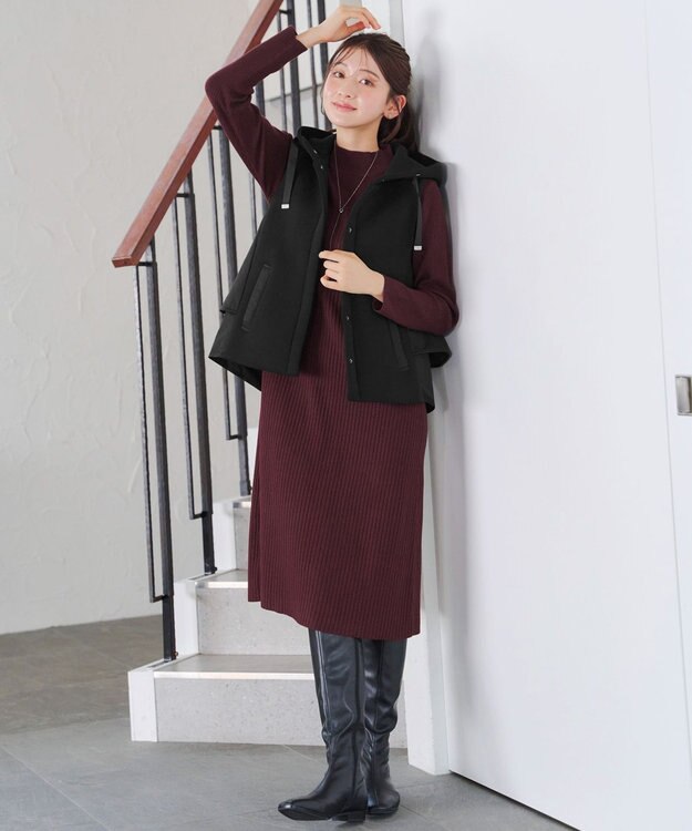 Tiaclasse ダンボールバックフレアベスト ブラック