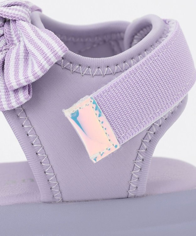 ANY KIDS リボン スポーツ サンダル ラベンダー