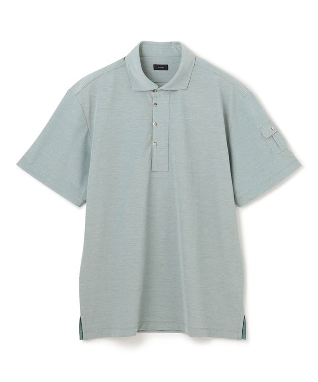 JOSEPH HOMME 【接触冷感】アイスコットンカノコ　ポロ ピーコックグリーン系