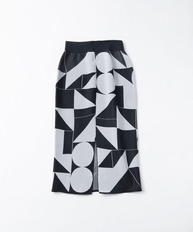 TRICOTE ○△□ PATTERN SKIRT / ○△□ パターン スカート 99BLACK