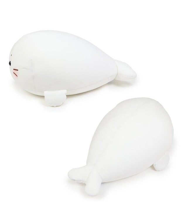 Mother garden しろたん ビーズクッション 抱き枕 55cm クッション 白