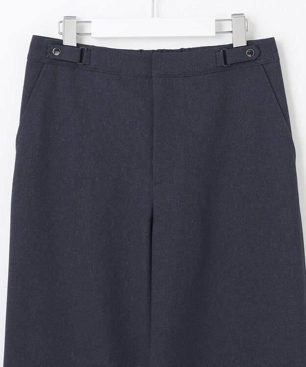 J.PRESS LADIES S 【洗える】LANATEC シャークスキン&ヘリンボーン パンツ ネイビー系