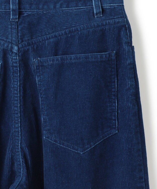 BEIGE， 【洗える・Precious 11月号掲載】BANGS / コットンコーデュロイバギーパンツ Indigo