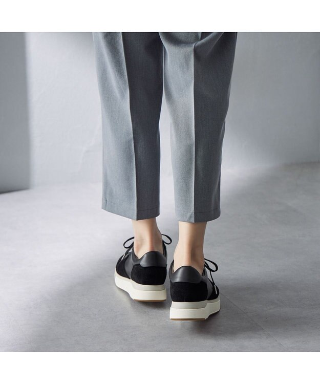 【未使用近い】ペダラ ライドウォーク 24.5 ブラック アシックスのスニーカー革靴「ペダラライドウォーク」のサイズ感や履き