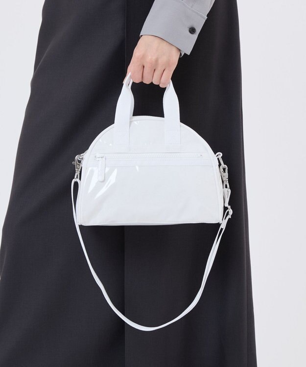 LeSportsac ROUND SM SATCHEL/ホワイトグリマーシャイン ホワイトグリマーシャイン