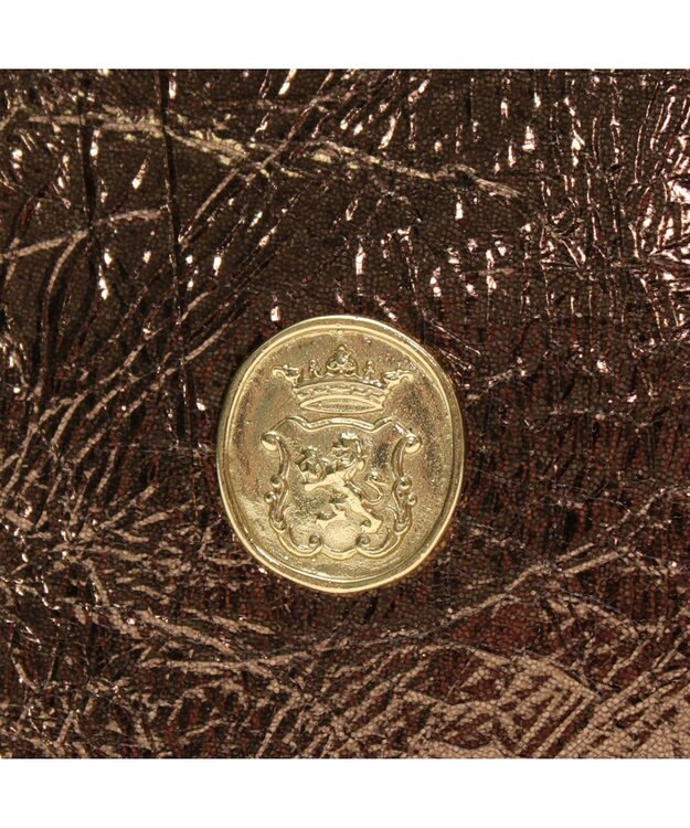 A.D.M.J. 【牛革】クラックメタル/イタリアンレザーWジップトートM ブロンズ