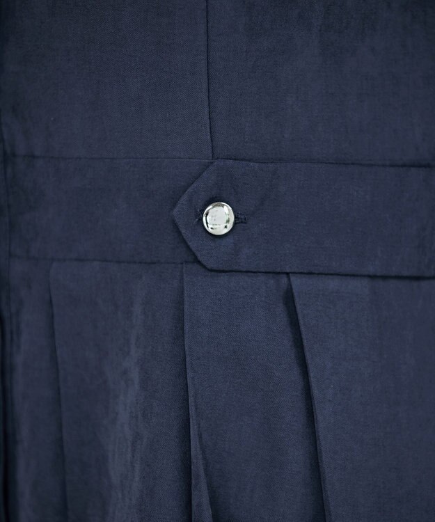 Tiaclasse 【新色追加・洗える】ピーチスキンバンドカラーワンピース ブルー