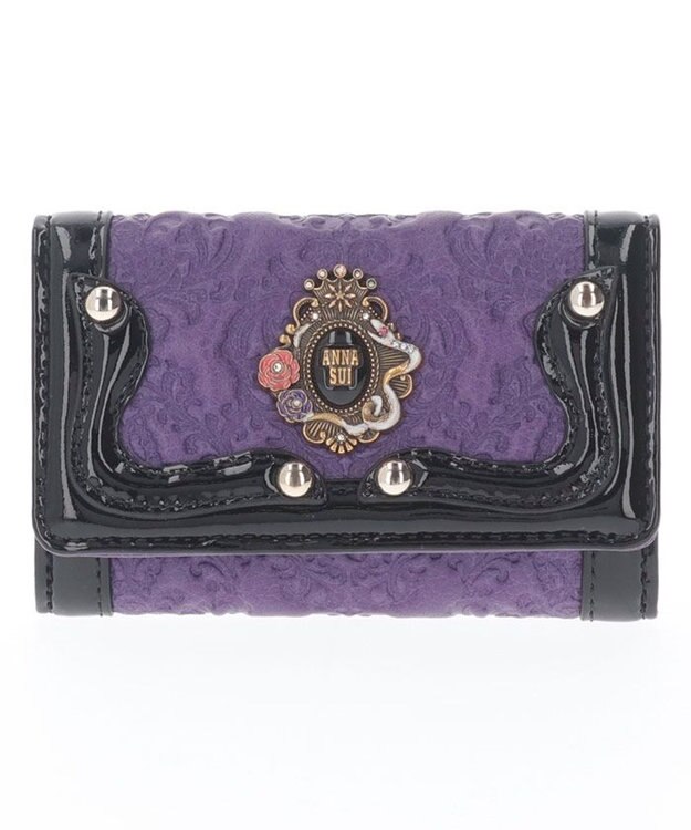 ANNA SUI セルパン キーケース パープル