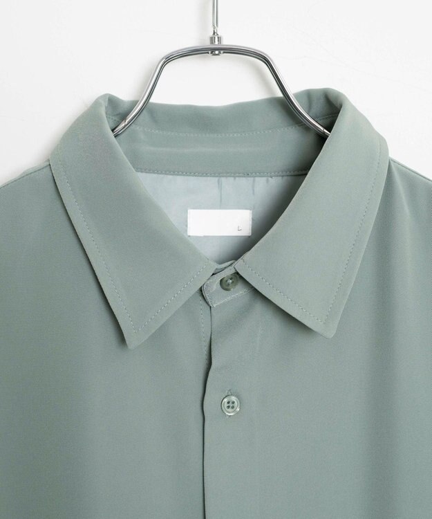 WEGO トロミBIGシャツ（S） グリーン