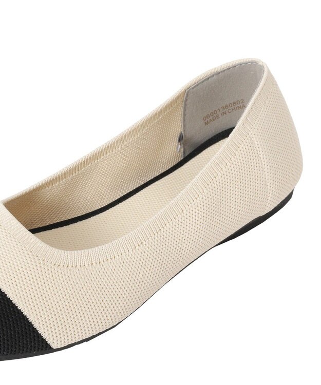 Green Parks 洗えるニットパンプス Ivory