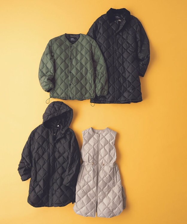 UNFILO 【MEN】UNFILO × TAION キルティングコート ブラック系