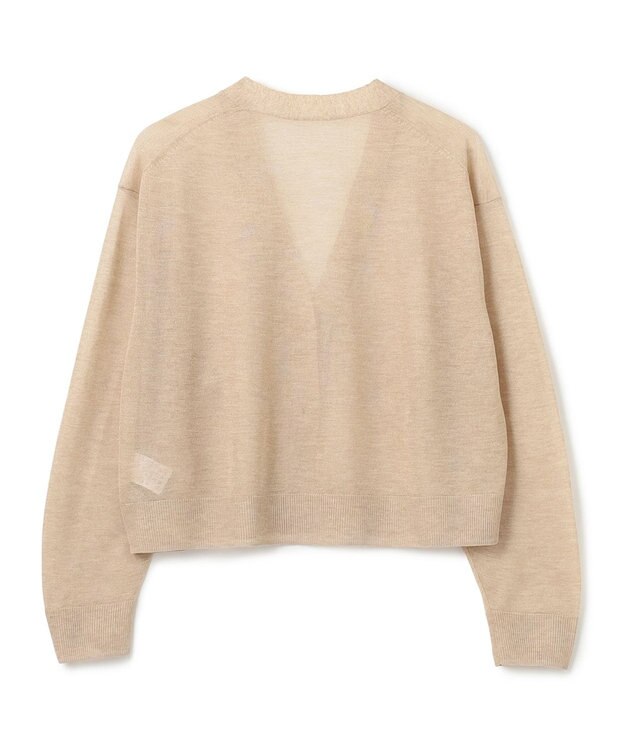 UNFILO ラメシアー カーディガン ベージュ