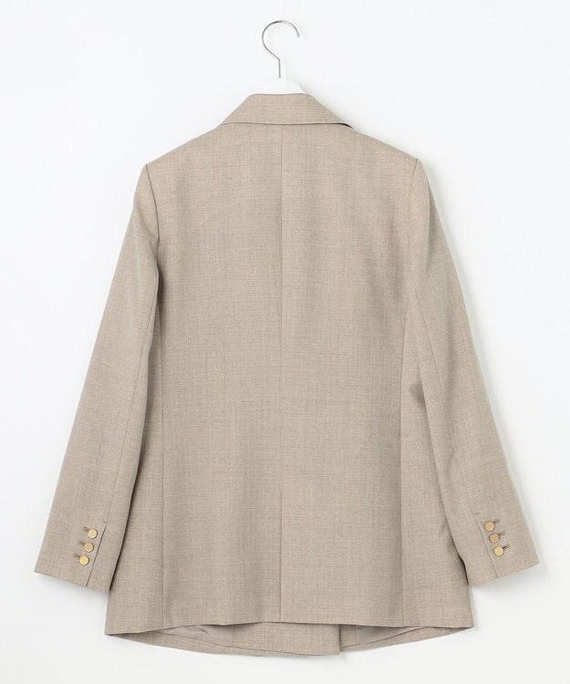自由区 【セットアップ可】ライトウールトロピカル テーラードジャケット ベージュ系