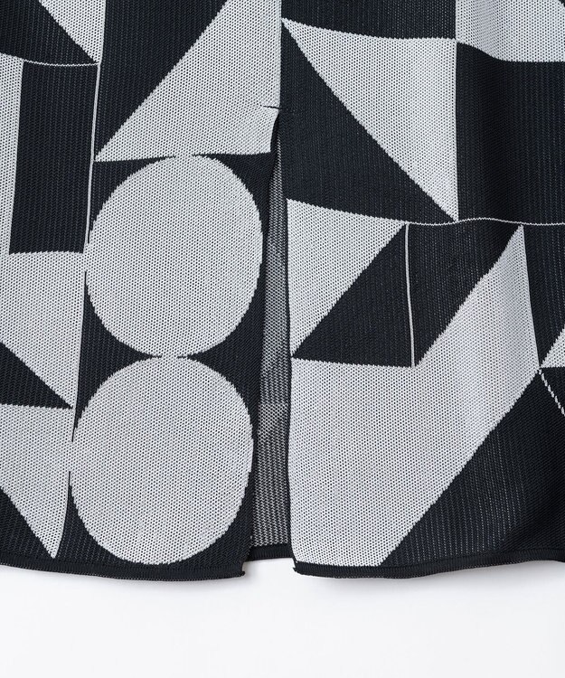 TRICOTE ○△□ PATTERN SKIRT / ○△□ パターン スカート 99BLACK