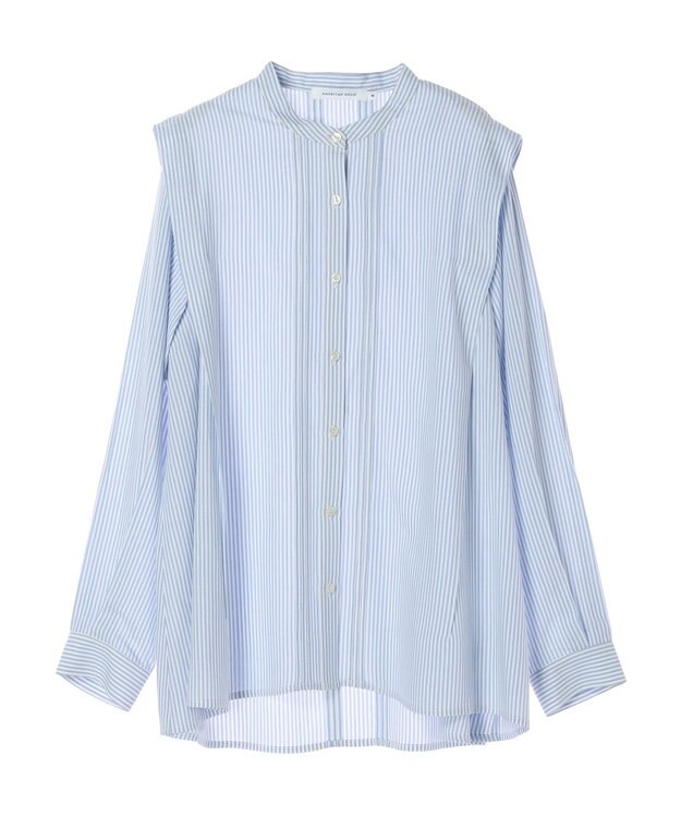 AMERICAN HOLIC サラックールタック使いブラウス Stripe