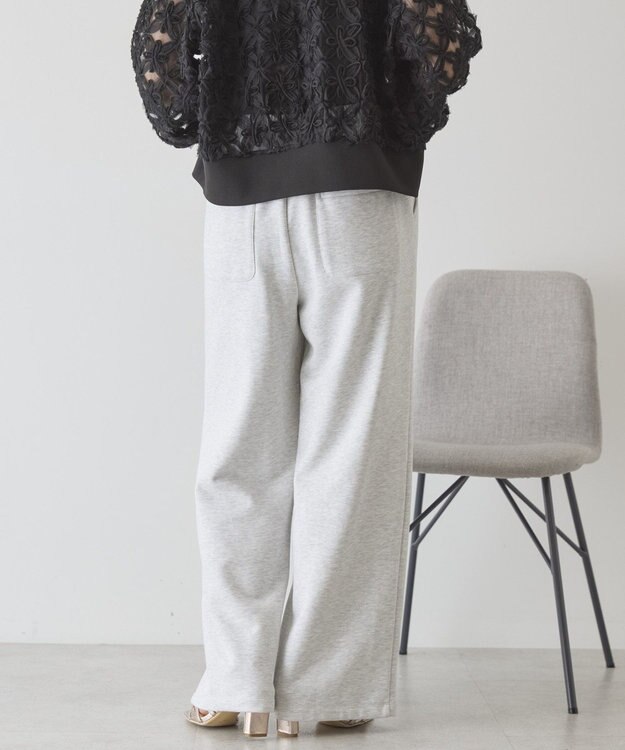 AMERICAN HOLIC センタータックワイドスウェットパンツ Light Gray Mixture