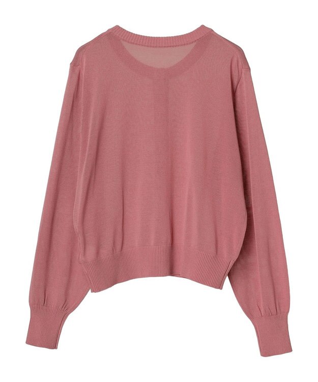 earth music&ecology シアークルーカーディガン Pink