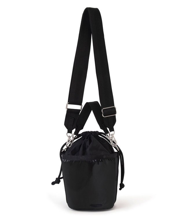 LeSportsac SM DRAWSTRING BUCKET/ブラックシャイン/ブラック ブラックシャイン/ブラック