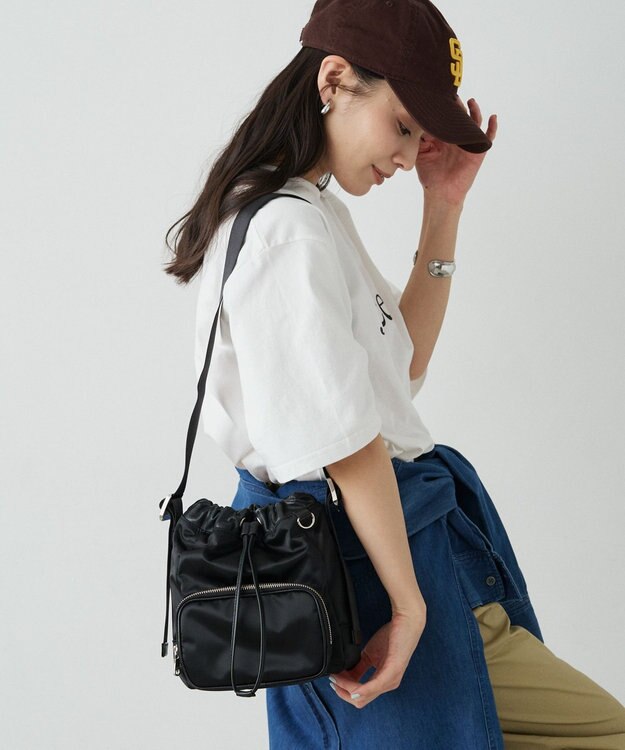 russet 《インフルエンサースタッフ企画》マルチショルダーバッグ(CE-1708) Black