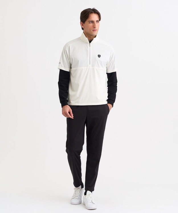 23区GOLF 【MEN】エアリージャージ半袖プルオーバー ホワイト系