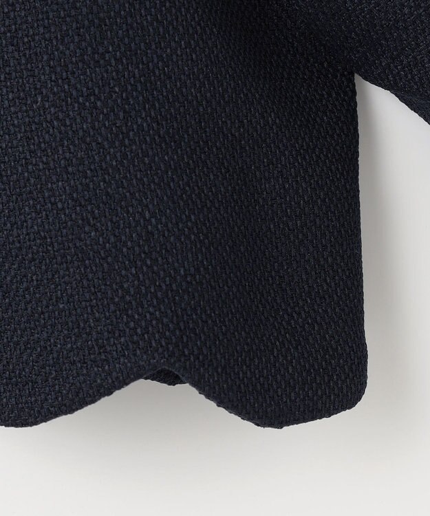 ANY KIDS 裾スカラップノーカラージャケット ネイビー