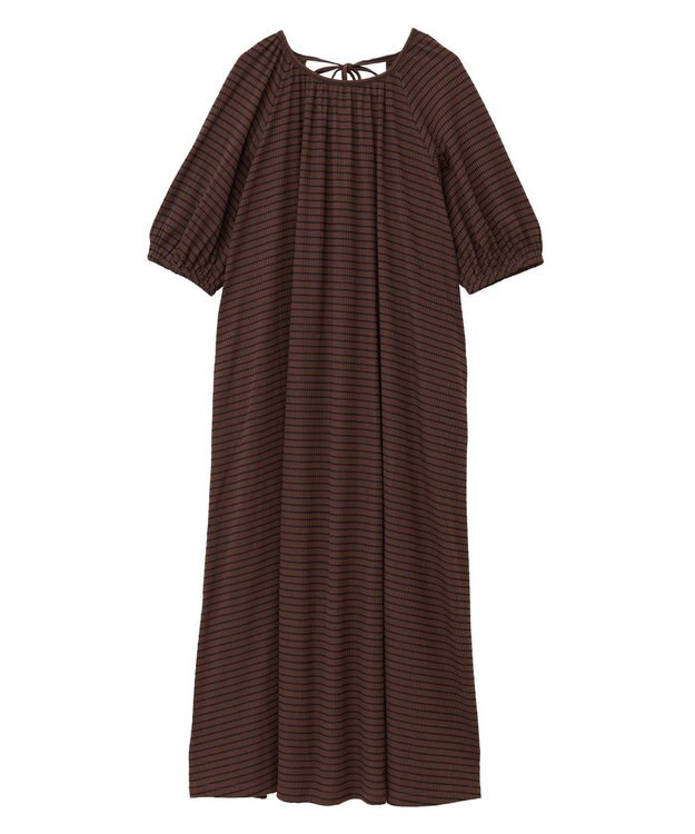 Green Parks ・ＳＵＧＡＲ　ＳＰＯＯＮ　ボーダーリブワンピース Charcoal Gray