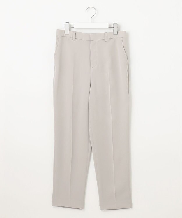 自由区 【XSサイズ～/洗える/セット可】ダブルクロス テーパードパンツ ライトグレー系