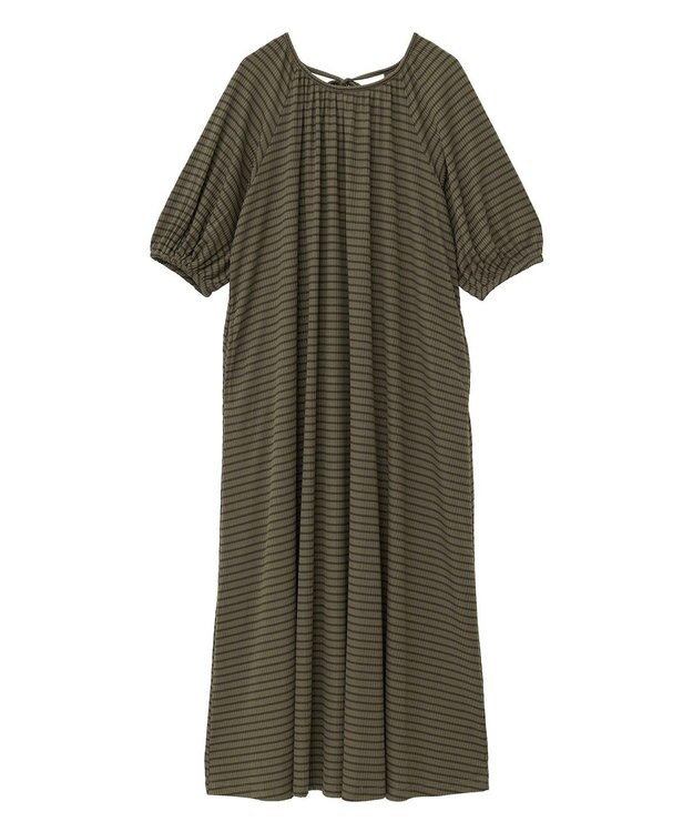 Green Parks ・ＳＵＧＡＲ　ＳＰＯＯＮ　ボーダーリブワンピース Charcoal Gray