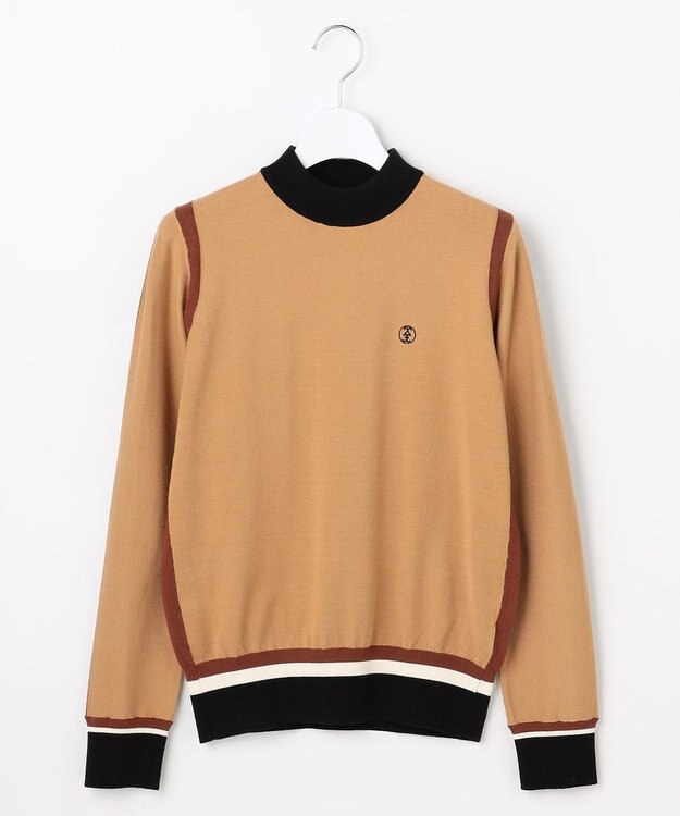 23区GOLF 【WOMEN】カラーブロックセーター ベージュ系