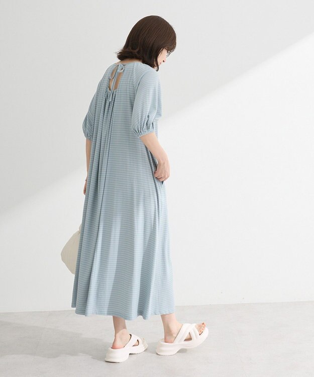 Green Parks ・ＳＵＧＡＲ　ＳＰＯＯＮ　ボーダーリブワンピース Charcoal Gray