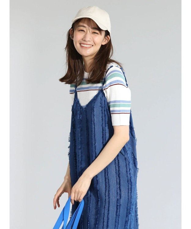 Green Parks 洗える　コンパクトニットプルオーバー Border