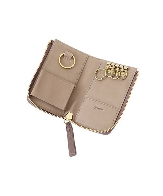 genten フレスコ　キーケース ローズグレー