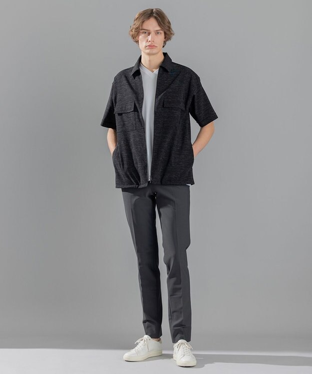 JOSEPH HOMME スムーススラブストレッチ　CPOシャツ ブラック系