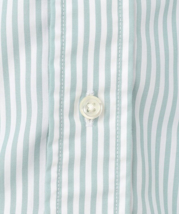 J.PRESS YORK STREET 【UNISEX】タイプライターストライプ シャツ グリーン系1