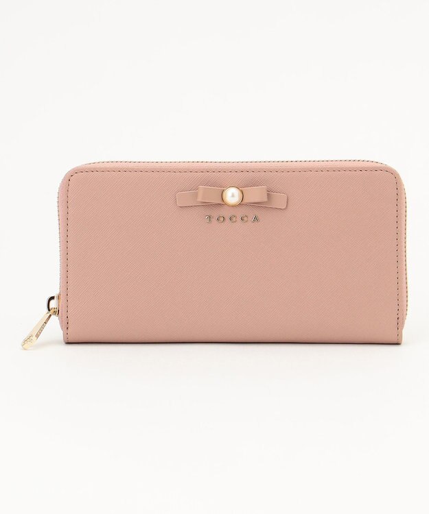 TOCCA PEARL KNOT LONGWALLET 長財布 ピンク系
