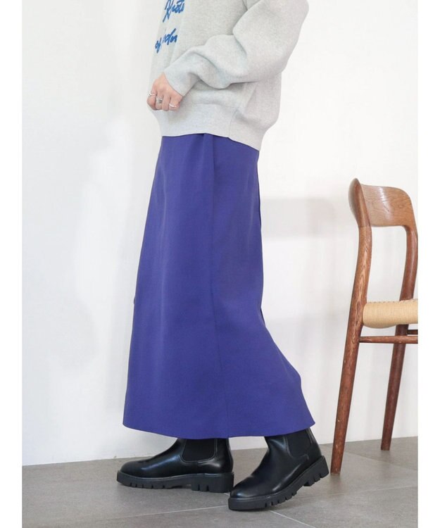 AMERICAN HOLIC エコカルット総針タイトスカート Purple