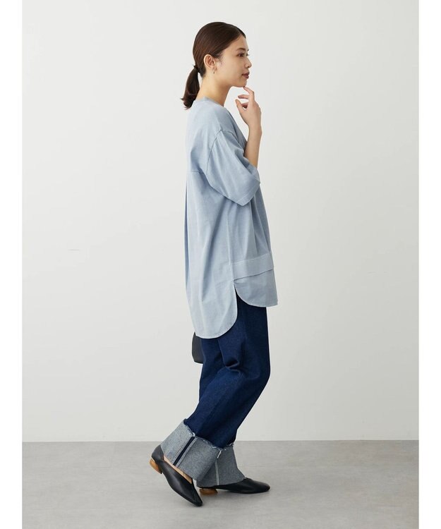 Green Parks ピグメントドッキングチュニック Blue