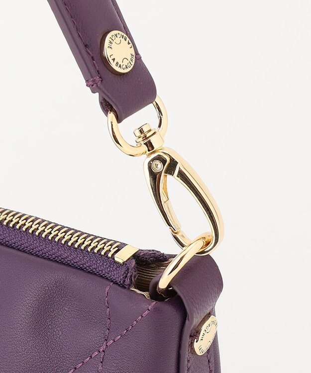 LA BAGAGERIE シープキルティング　2WAYショルダー ダークパープル