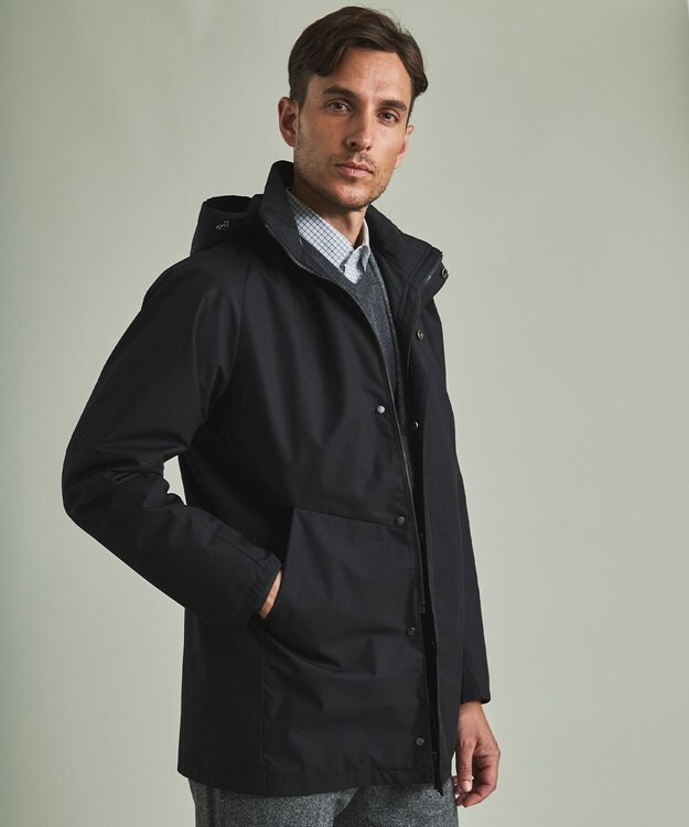 GOTAIRIKU 3シーズン対応【仕事で着用可】ラスタードビー  フーデッドブルゾン_無地(24年モデル) ブラック系8