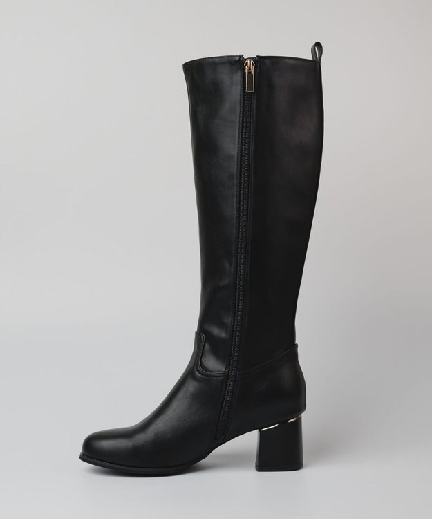 BONTRE 【PRECIEUX JOUET/プレシュウジュエ】メタルヒールロングブーツ ブラック