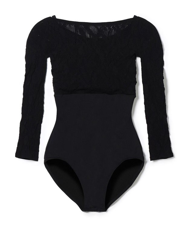 Chacott ７分袖レオタード ブラック