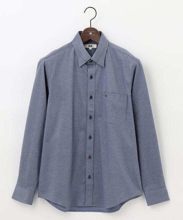 JOSEPH ABBOUD 【快適な着心地/イージーケア】ジャージーシャツ ブルー系7